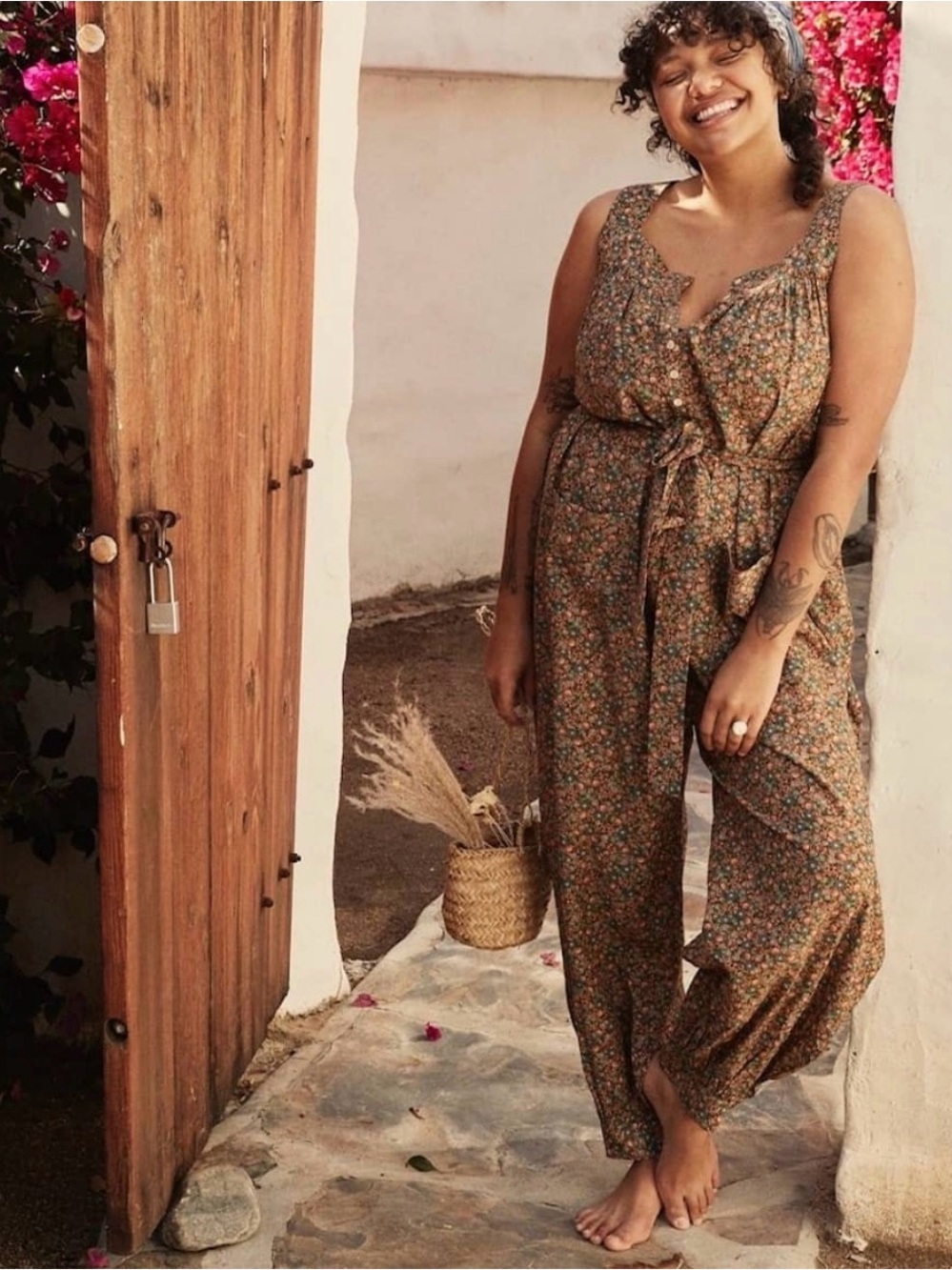 Doen floral Eliza jumpsuit small